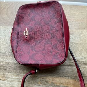 Coach Signature Red Crossbody Bag